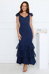 Pretty In Party Maxi Dress Navy