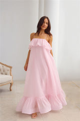 Flourishing Fantasy Maxi Dress Pink