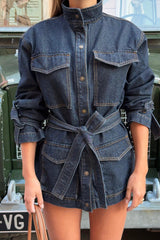 Sweetness Overshirt Jacket Indigo