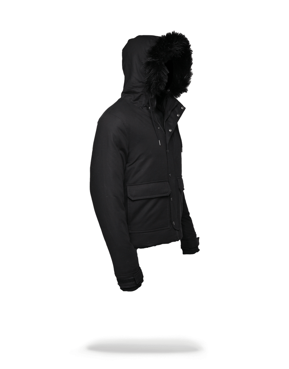 SOLID BLACK CHOPPER JACKET