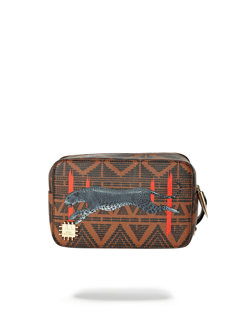 LEOPARDS IN PARIS TOILETRY AKA MONEY BAG