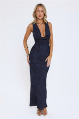 Lasting Luxuries Maxi Dress Navy
