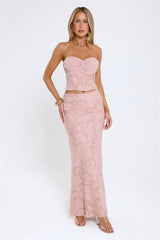 Warm As Honey Maxi Skirt Pink