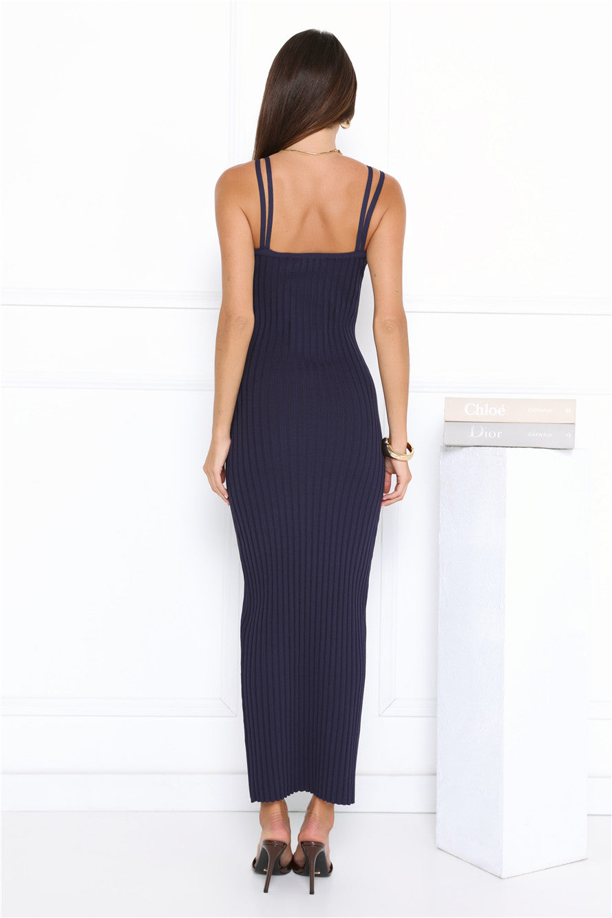 One More Song Maxi Dress Navy