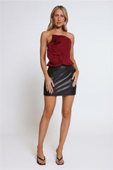Rosé Dreamers Strapless Top Wine
