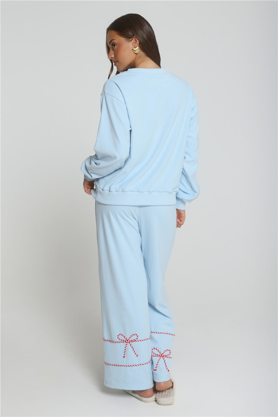 Candy Cane Dreams Sweatpants Blue