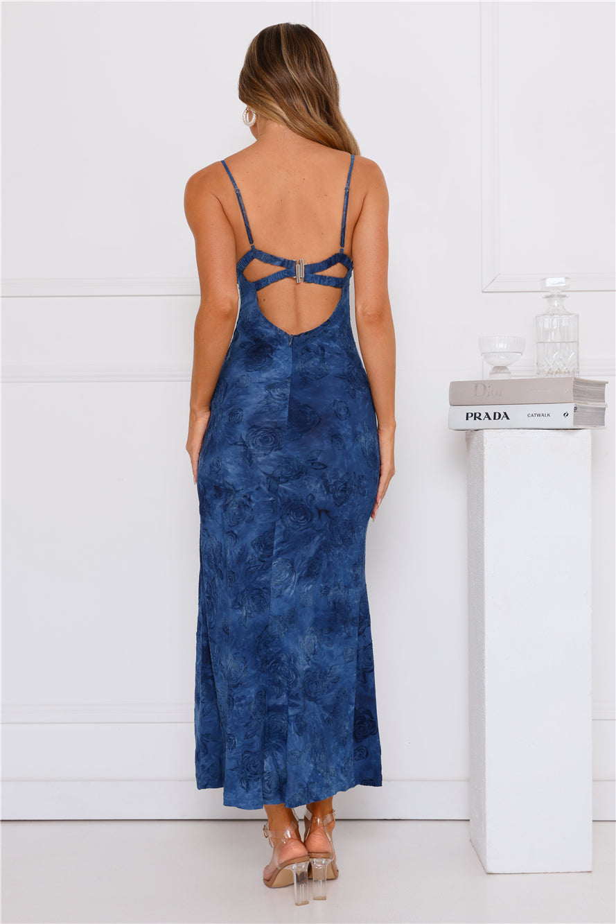 Let's Socialise Maxi Dress Blue