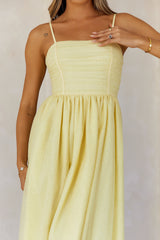 Spark Of Joy Midi Dress Yellow