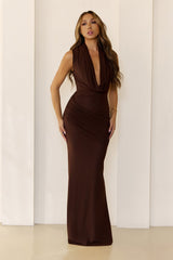 Vanity Nights Maxi Dress Chocolate
