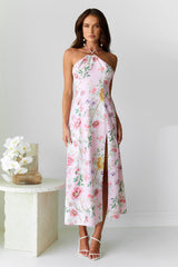 Sunset Dahlia Midi Dress Floral