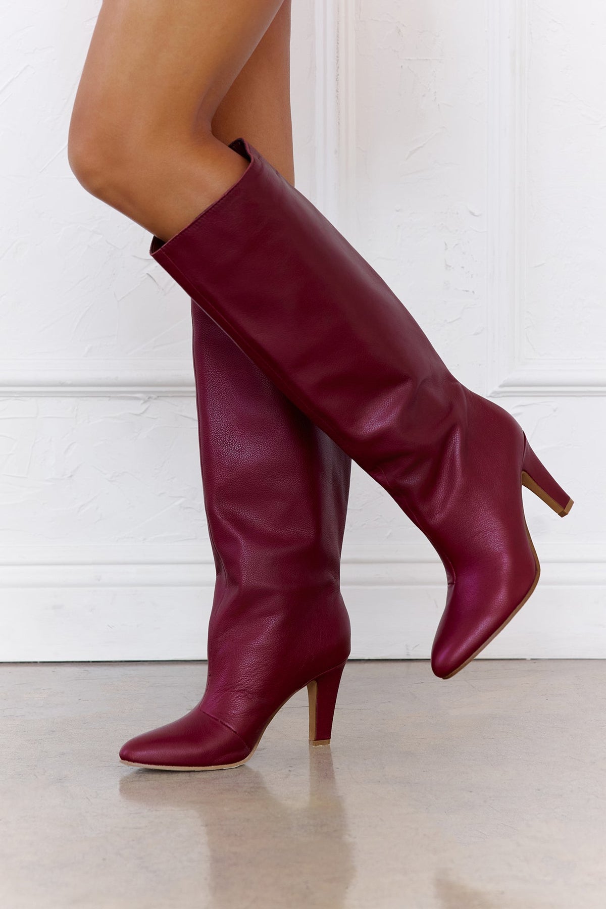 Rizk Boots Burgundy Leather