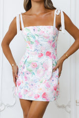 Serenade Of Blossoms Mini Dress Print
