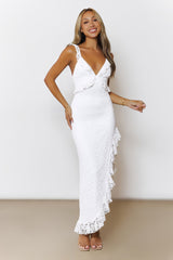 Enchanted By You Lace Midi Dress White