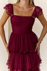 Noir Soirée Maxi Dress Wine