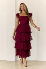 Noir Soirée Maxi Dress Wine