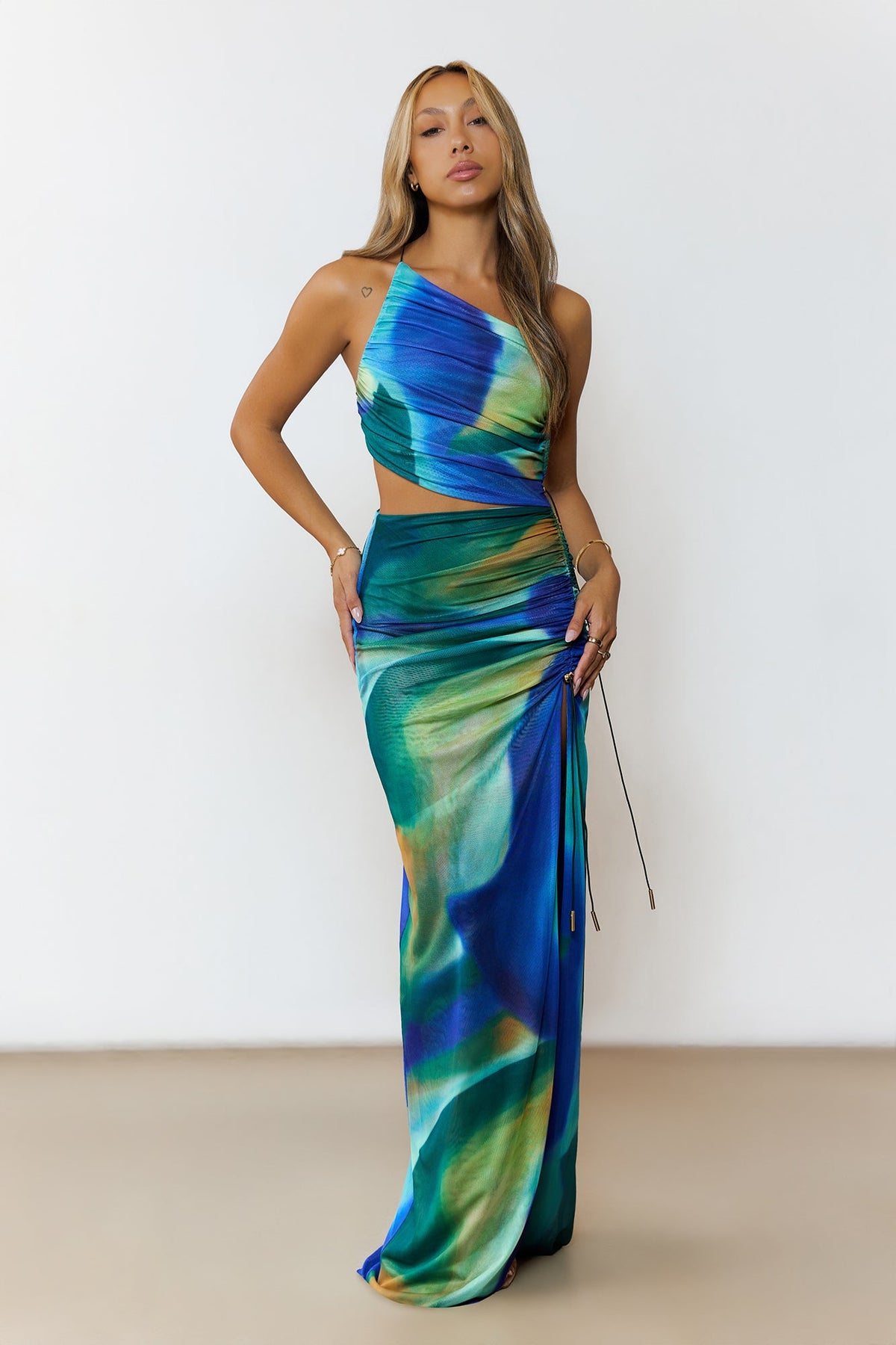 Tidal Wave Maxi Dress Multi