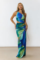 Tidal Wave Maxi Dress Multi