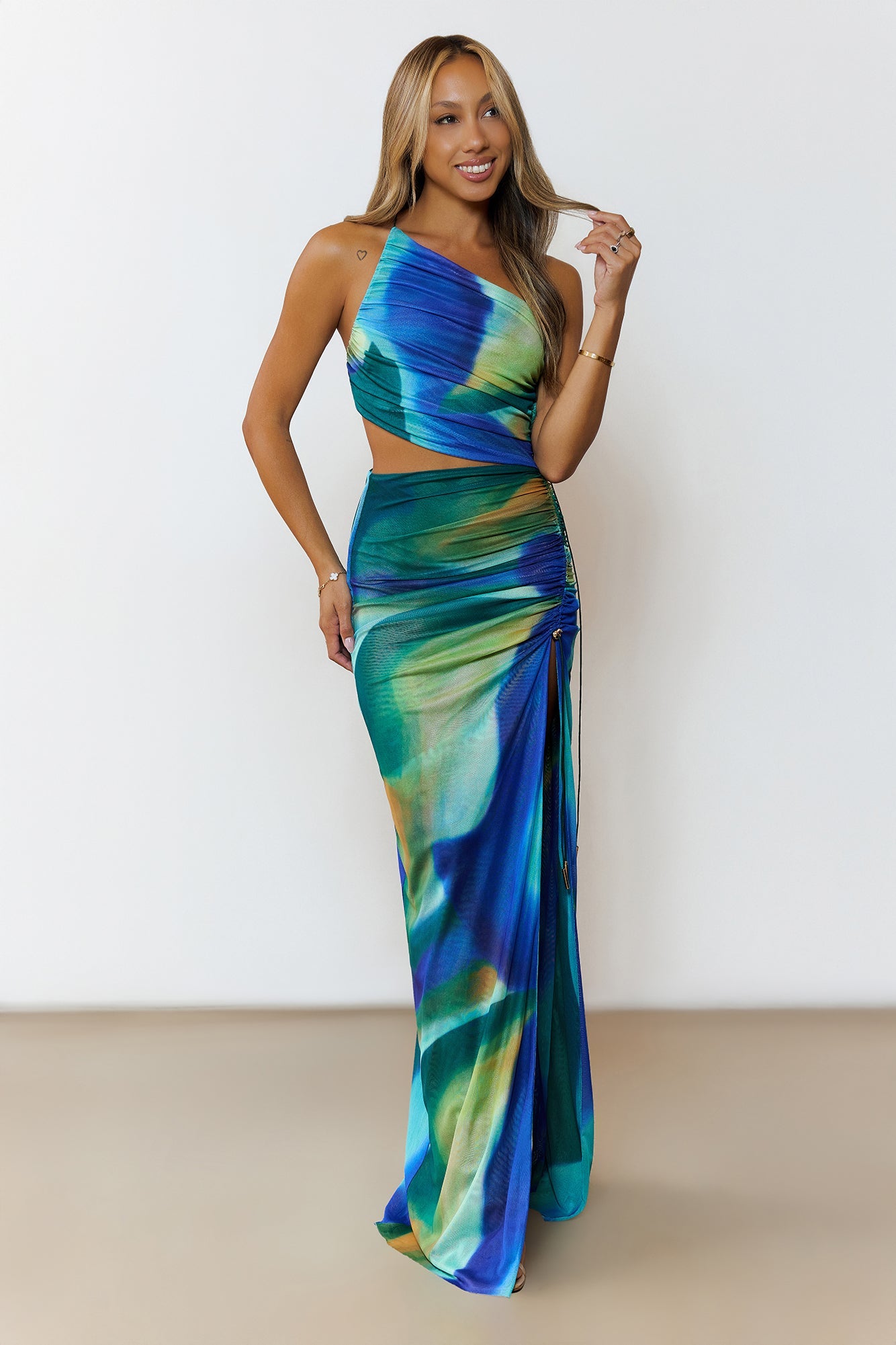 Tidal Wave Maxi Dress Multi