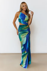 Tidal Wave Maxi Dress Multi