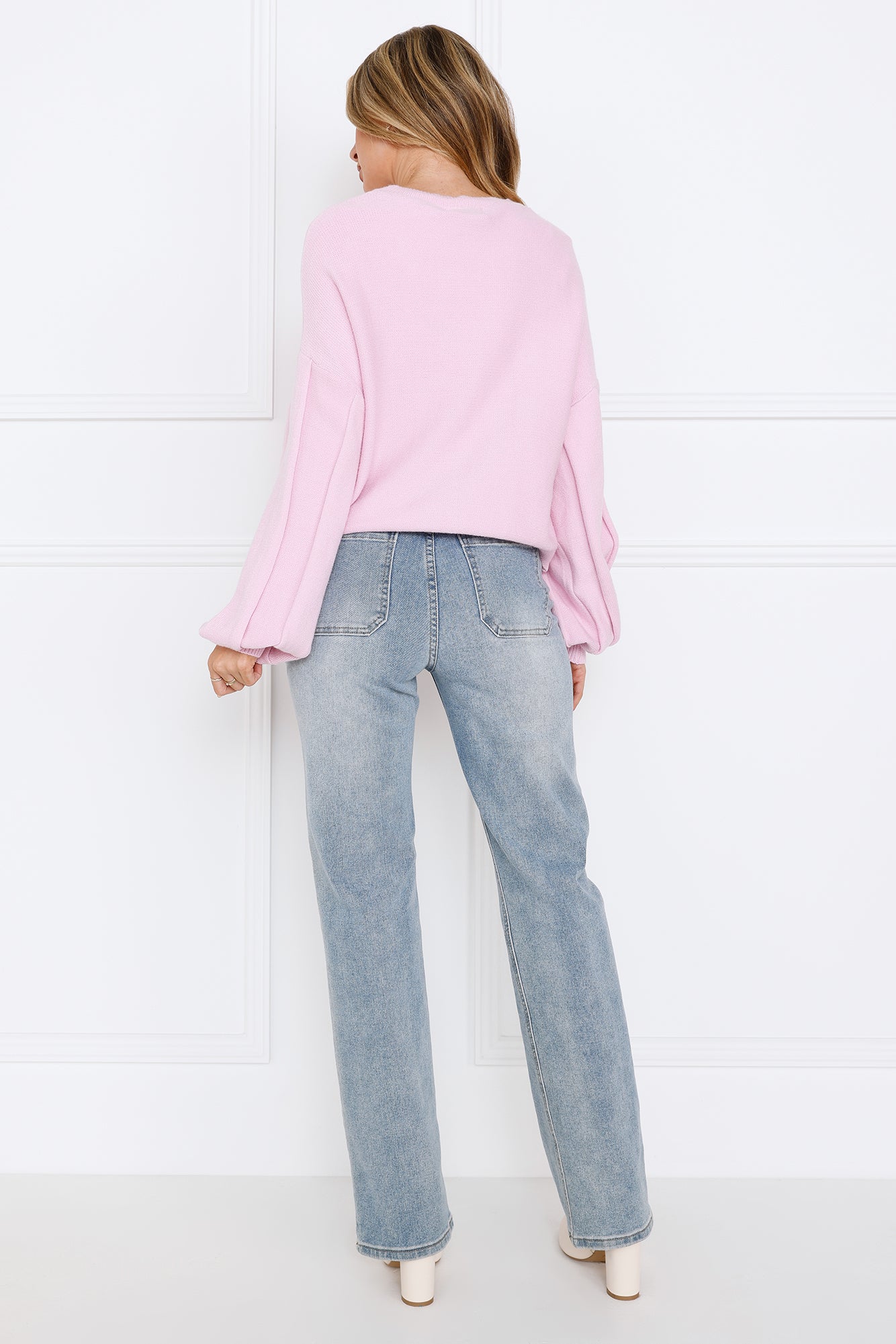 Snowing Outside Knit Sweater Lilac