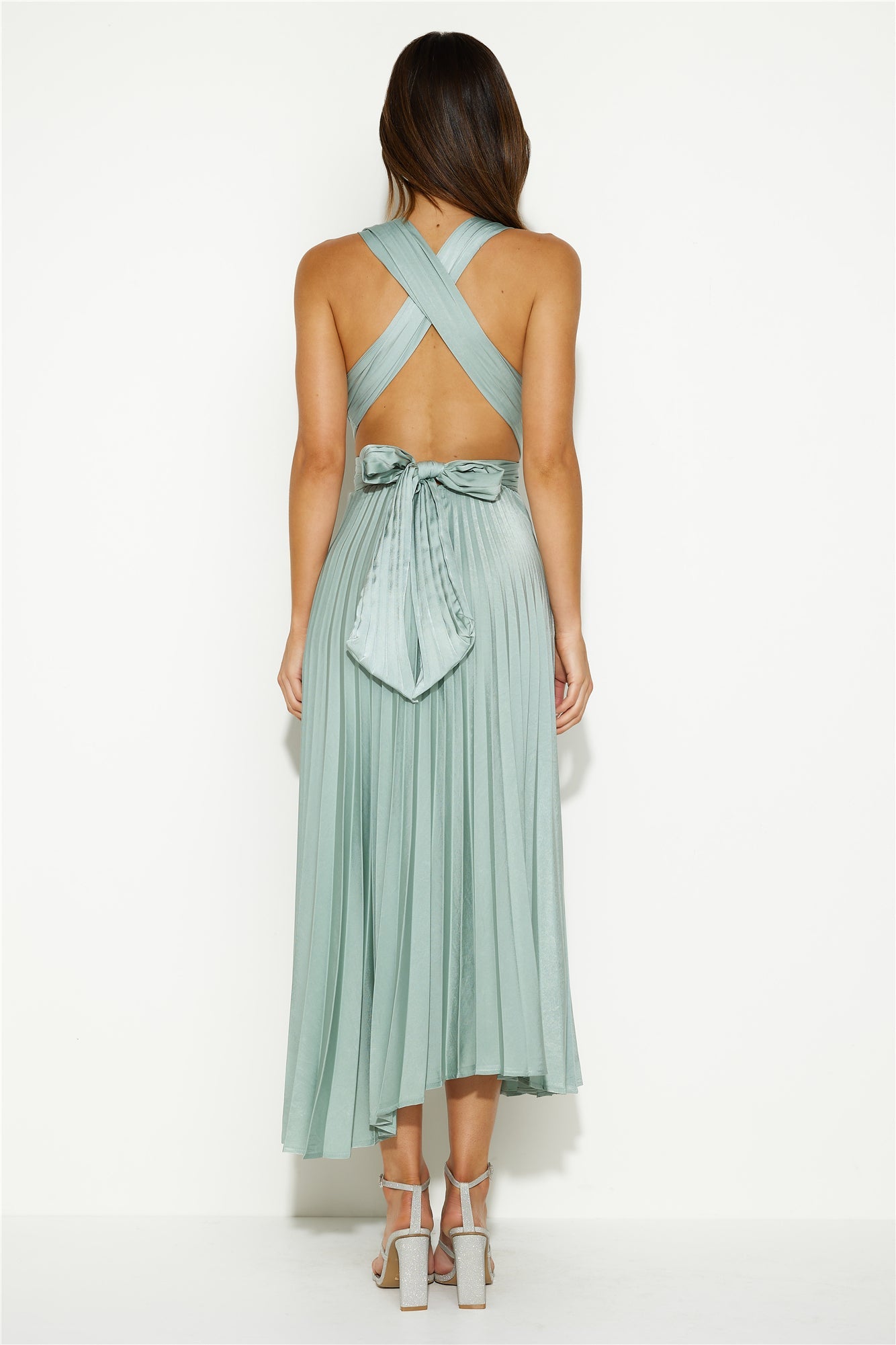 Prime Asset Midi Dress Sage