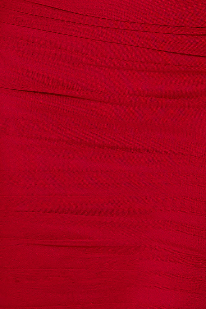 Seen Lavishly Mesh Maxi Dress Wine