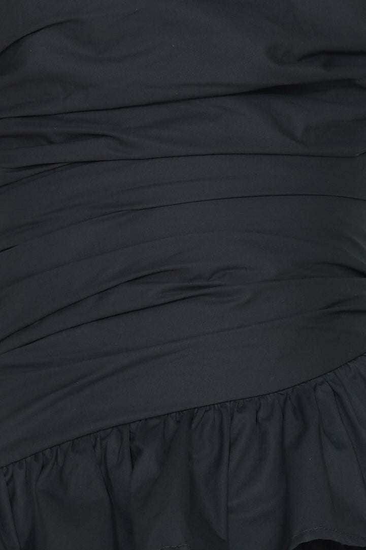 Attention Snatch Mini Dress Black