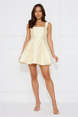 Elite Silhouette Mini Dress Yellow