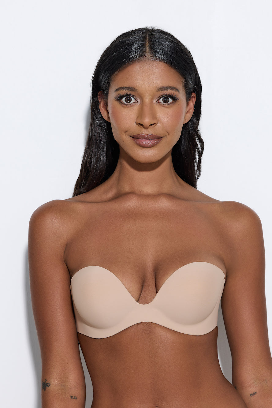 No Strings Attached Hidden Bra Nude