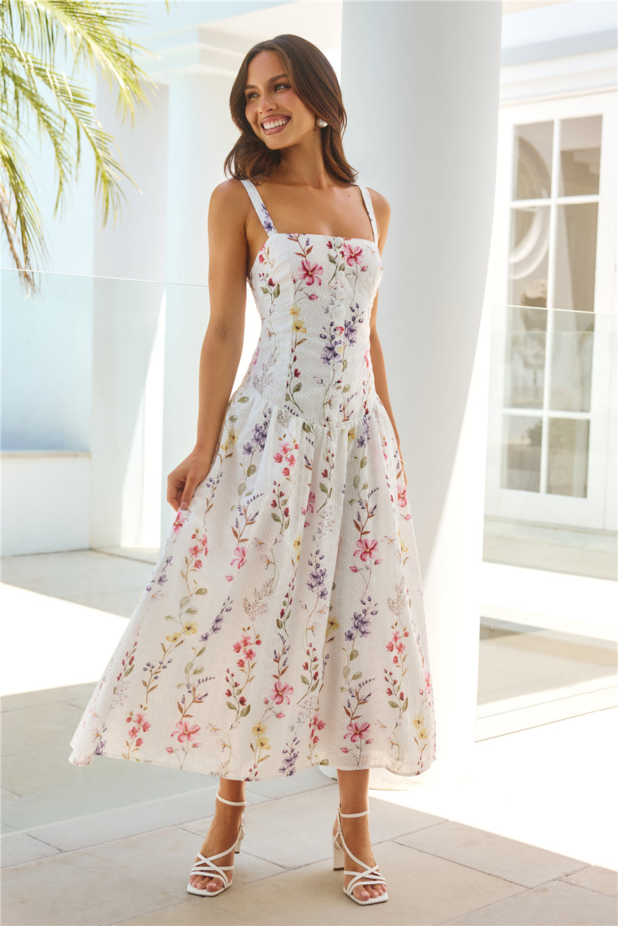 Whimsical Charm Maxi Dress Print