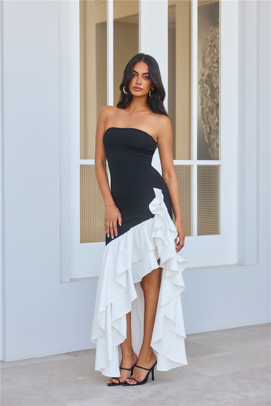 Extravagant Events Strapless Maxi Dress Black
