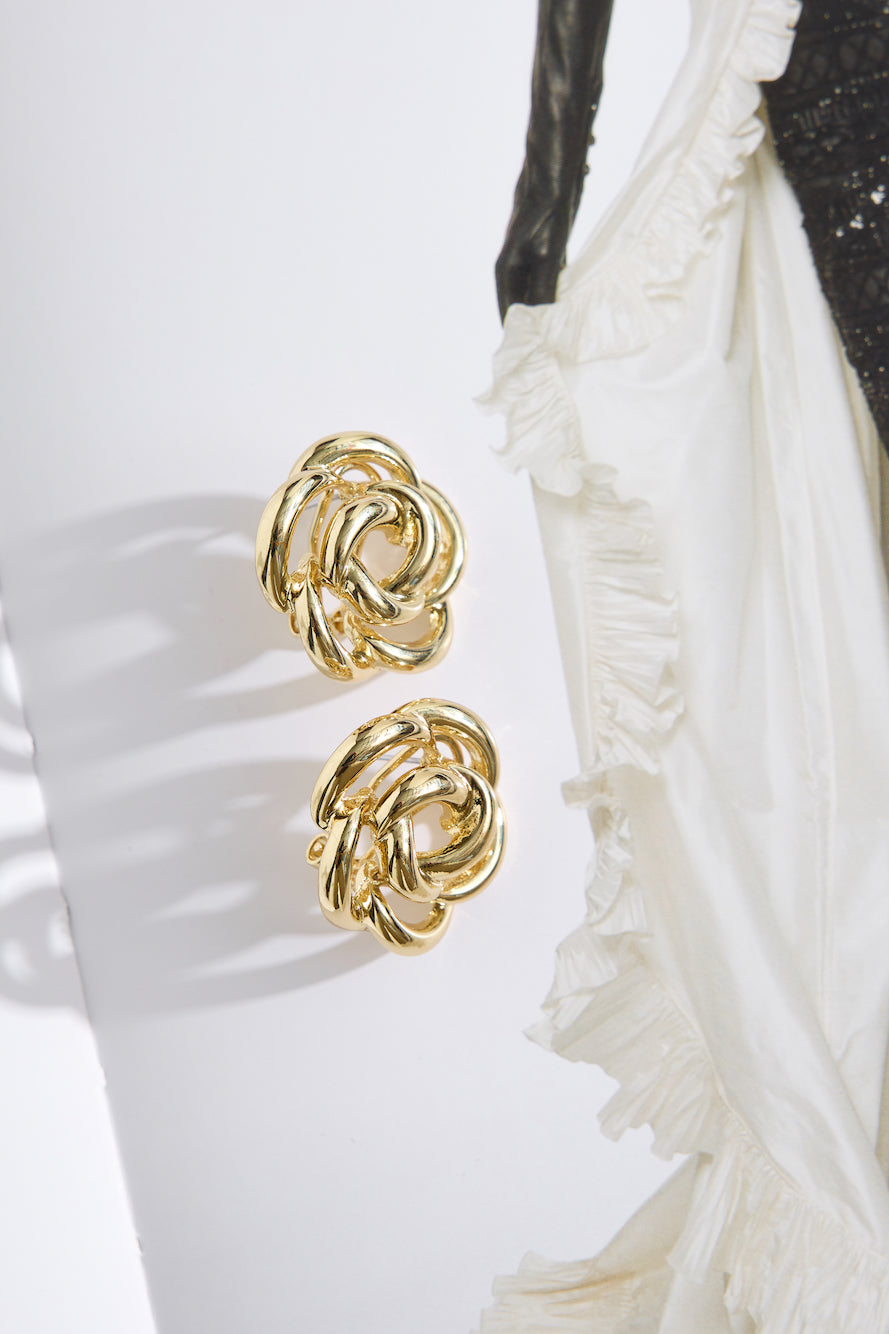 Wild And Free Earrings Gold