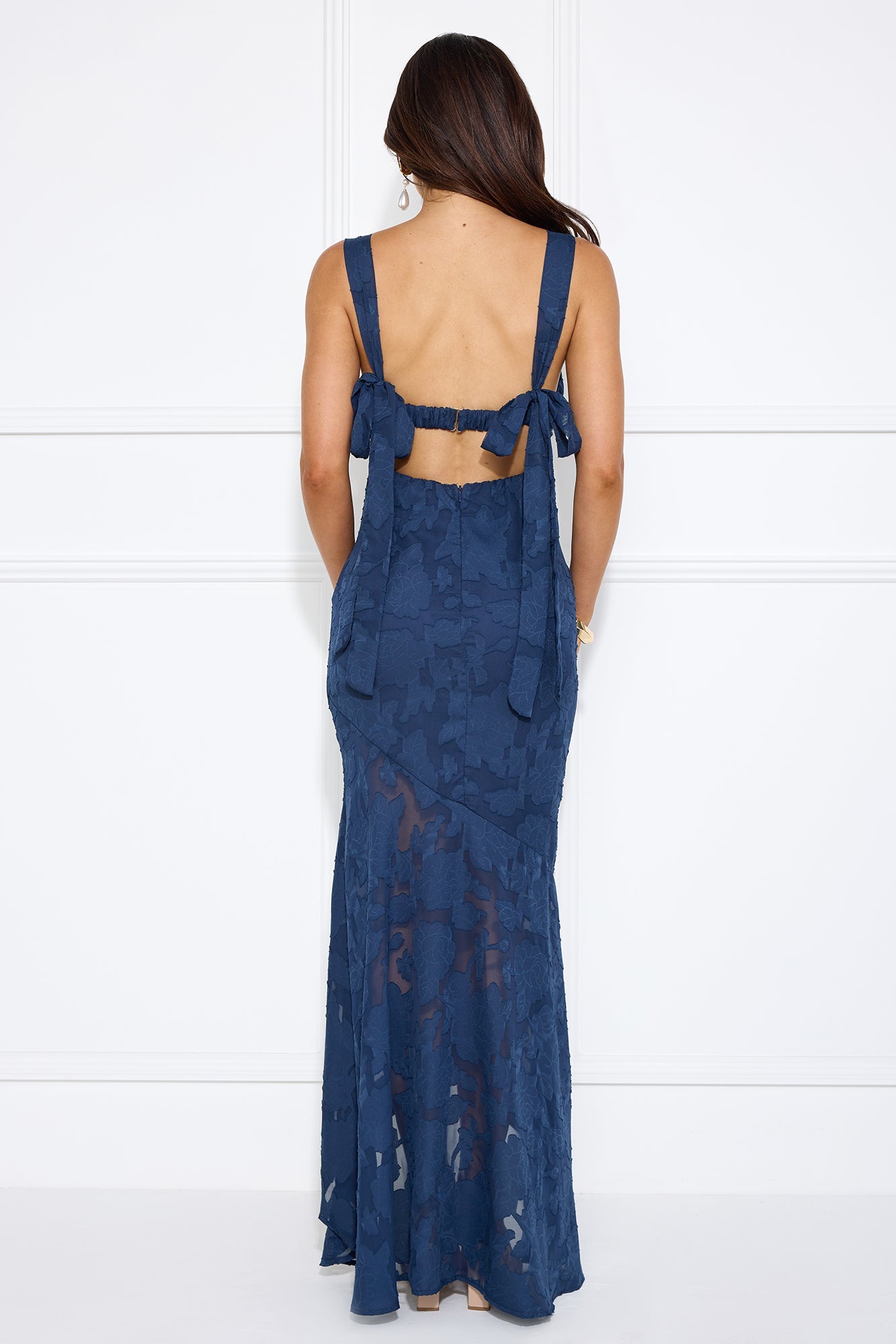 Enchanted Empire Maxi Dress Navy
