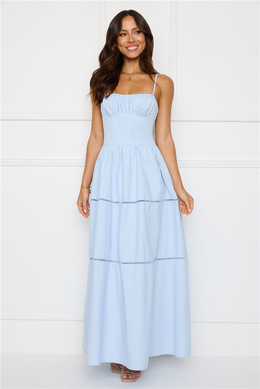 Chic At Sunset Maxi Dress Blue