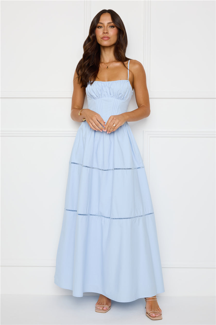 Chic At Sunset Maxi Dress Blue