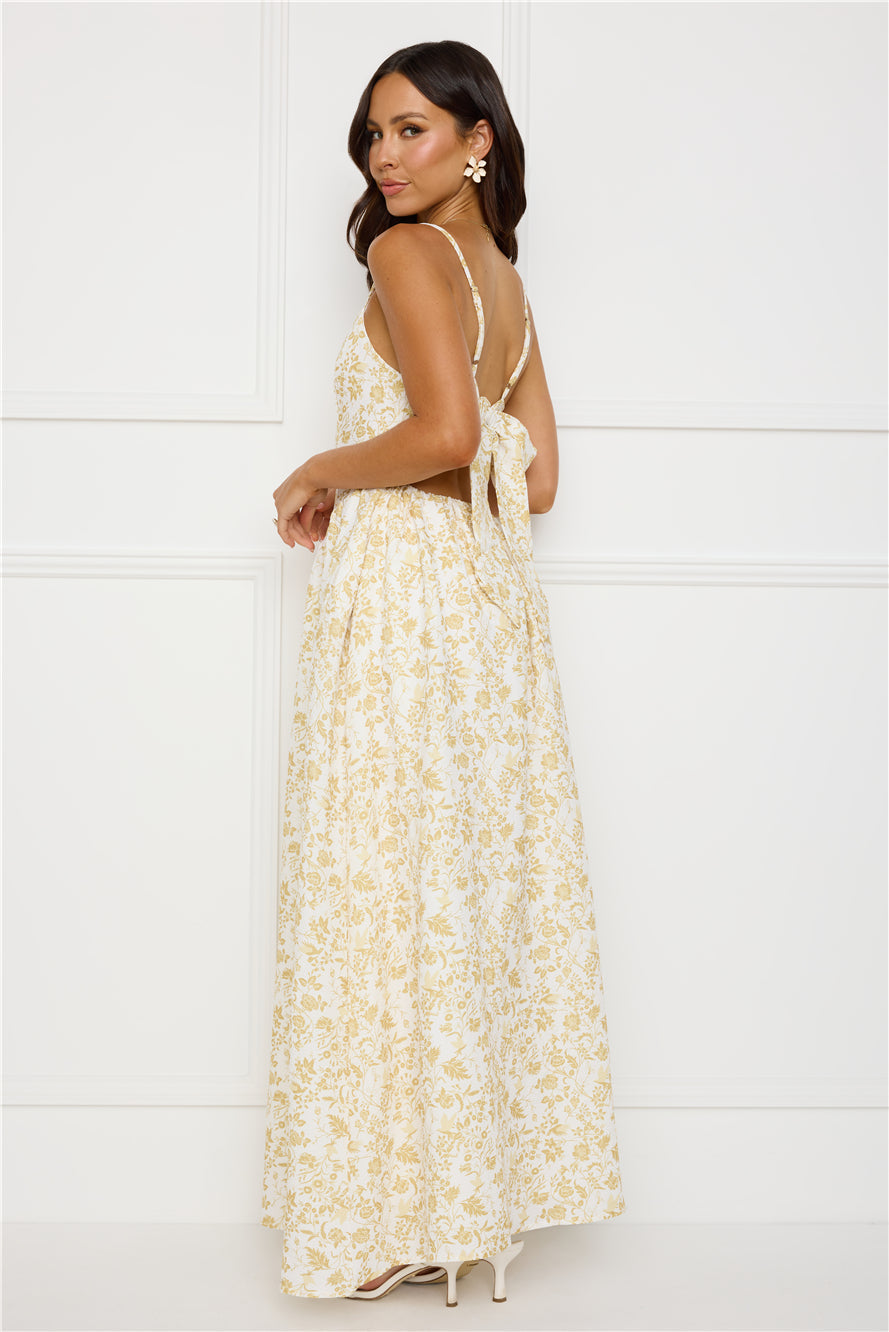 Waking Sun Maxi Dress Yellow