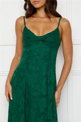 Pine Blossom Maxi Dress Green