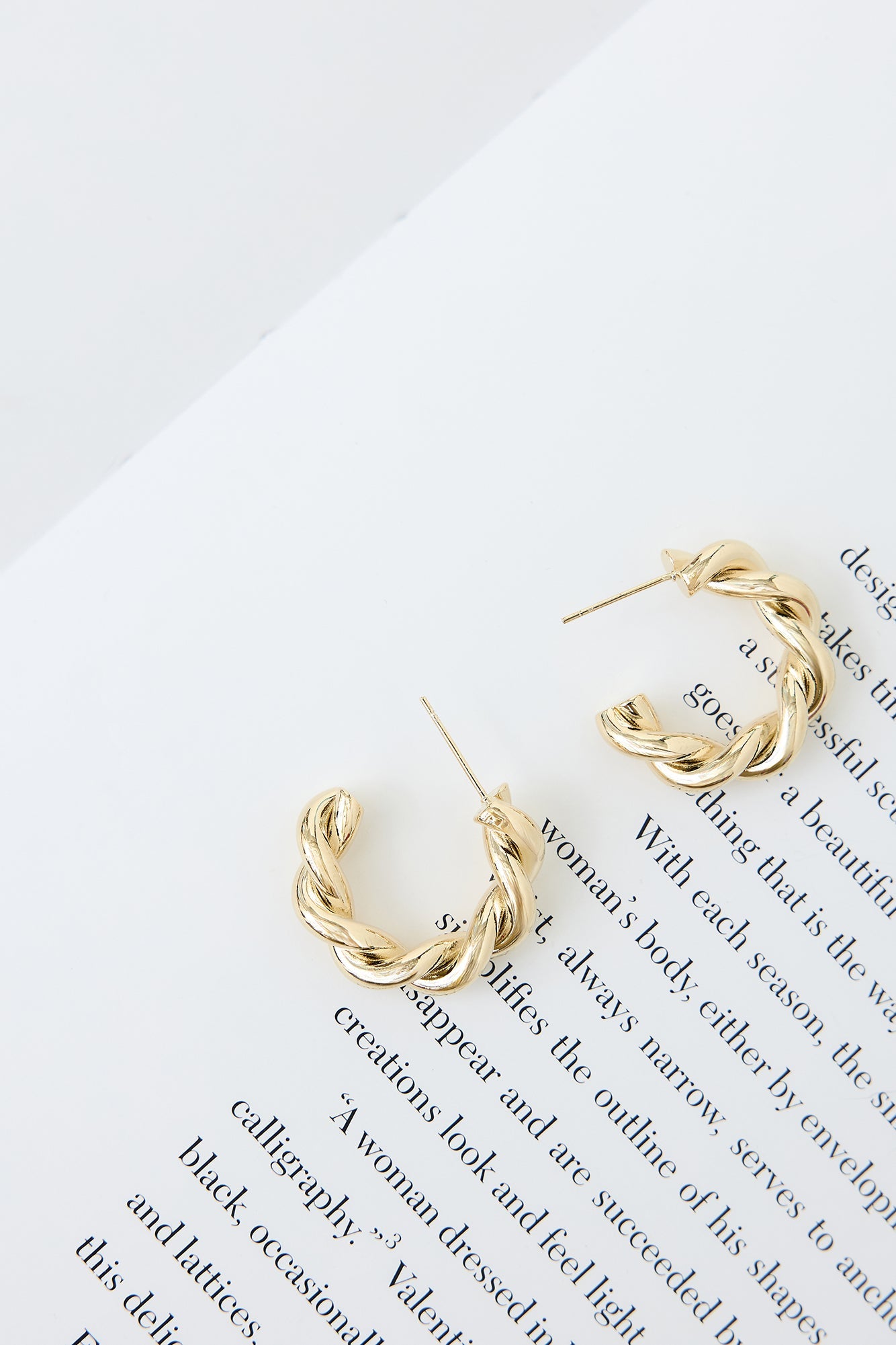Meet Me Here Hoop Earrings Gold