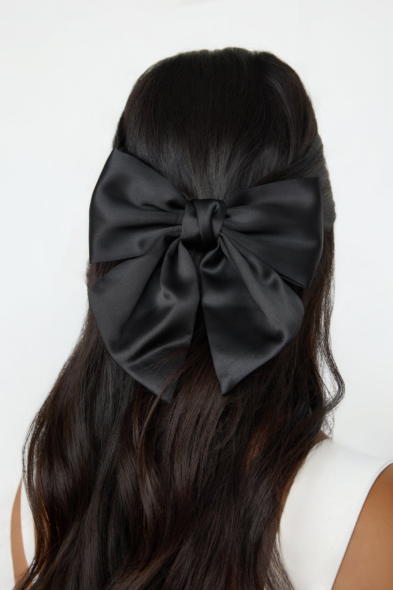 Perfect Bow Hair Clip Black