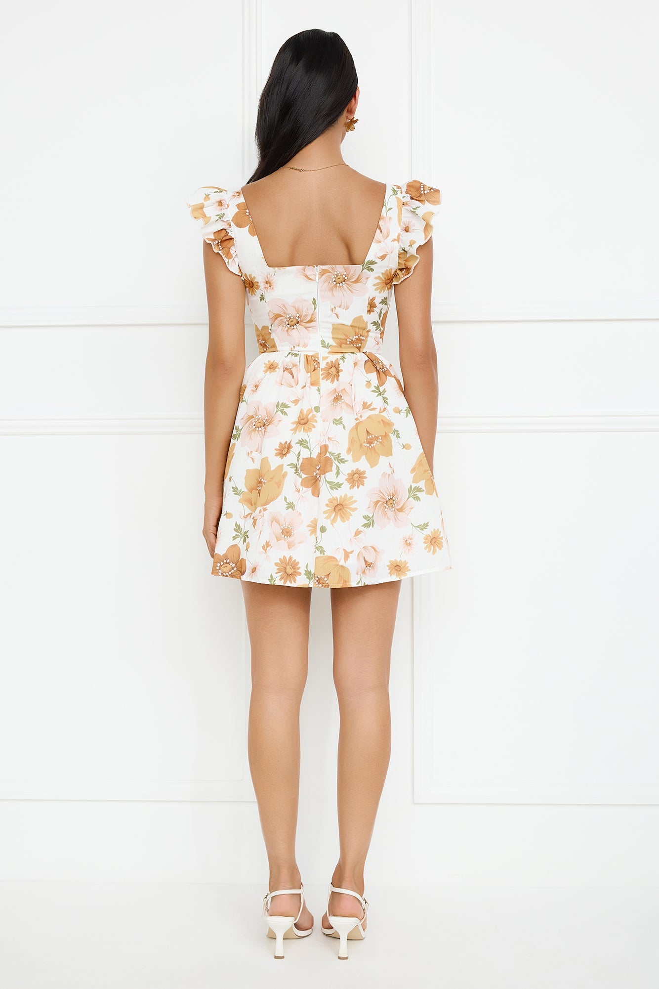 Orchid Allure Mini Dress Orange