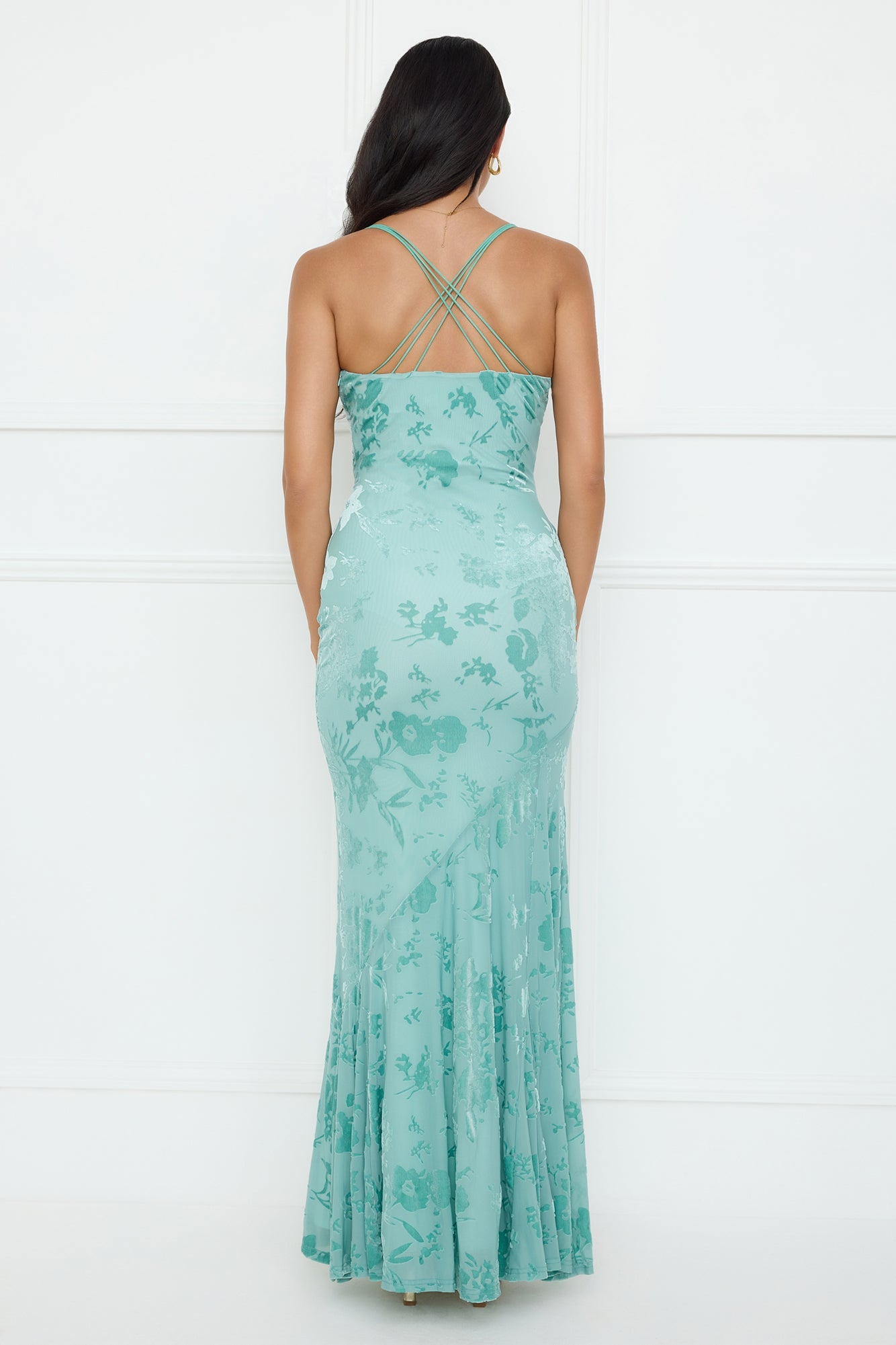 Nocturnal Luxe Maxi Dress Sage