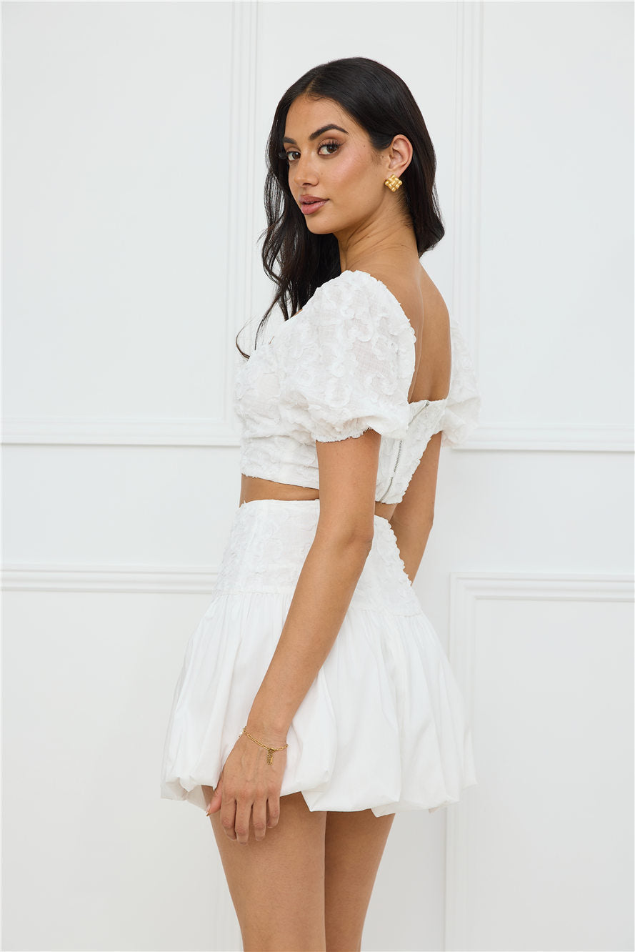 Tangerine Tease Set White
