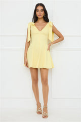 Pretty In Power Mini Dress Yellow