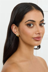 Simple Style Earrings Gold