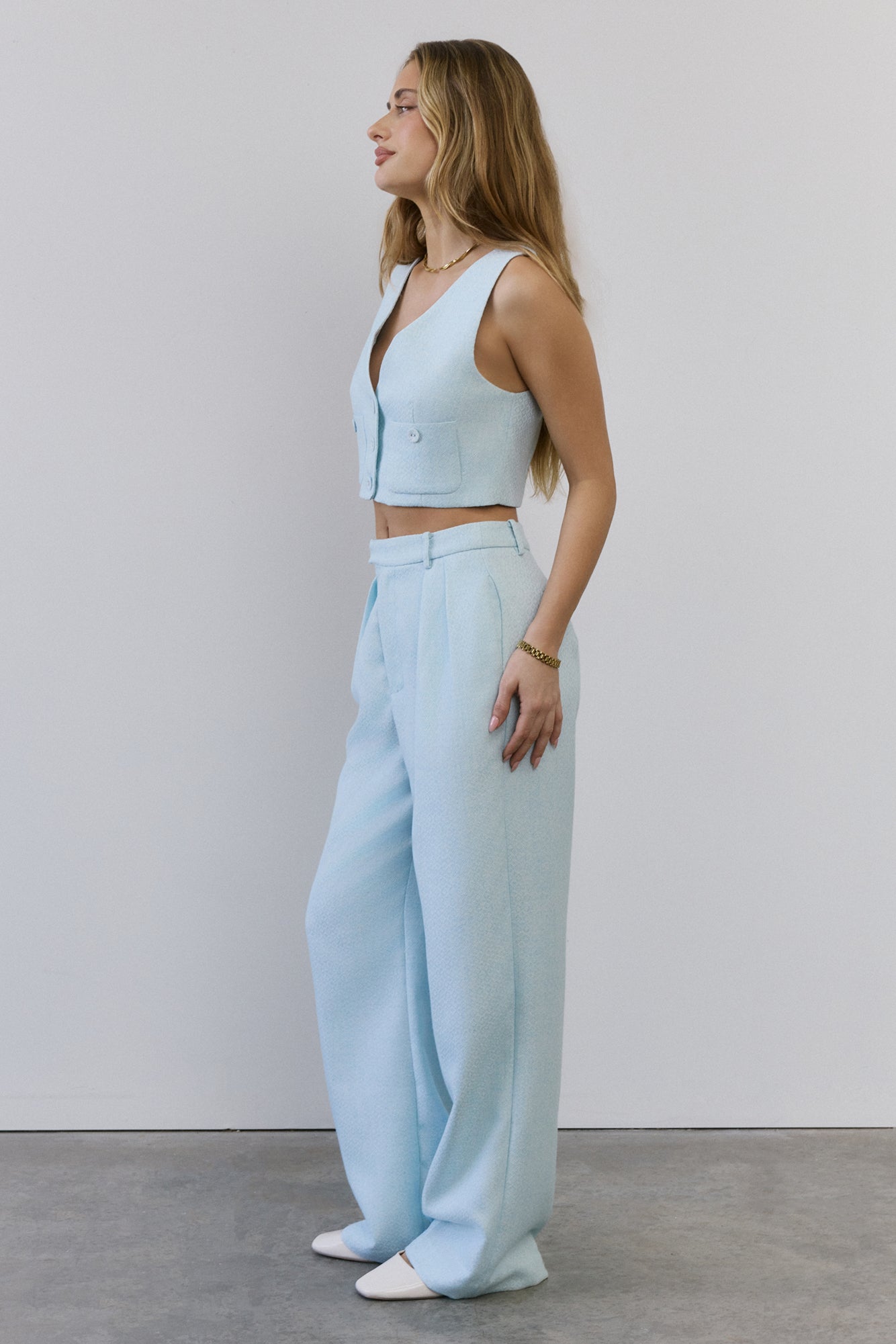 Power Dressing Tailored Pants Blue