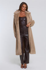 Plushé Faux Fur Coat Latte