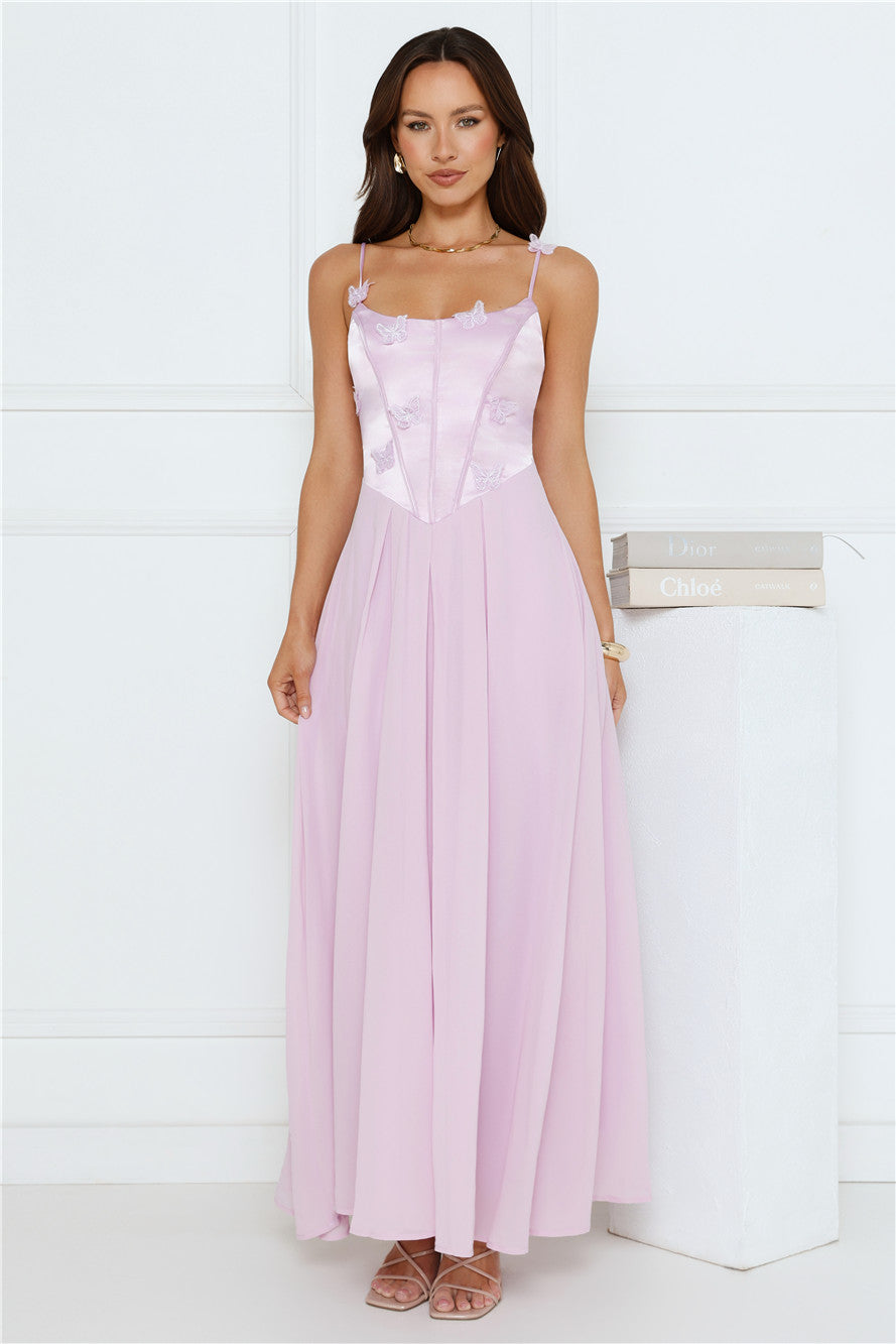 Soft Focus Girl Maxi Dress Lilac