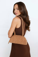 Rose Bag Tan Suede Gold
