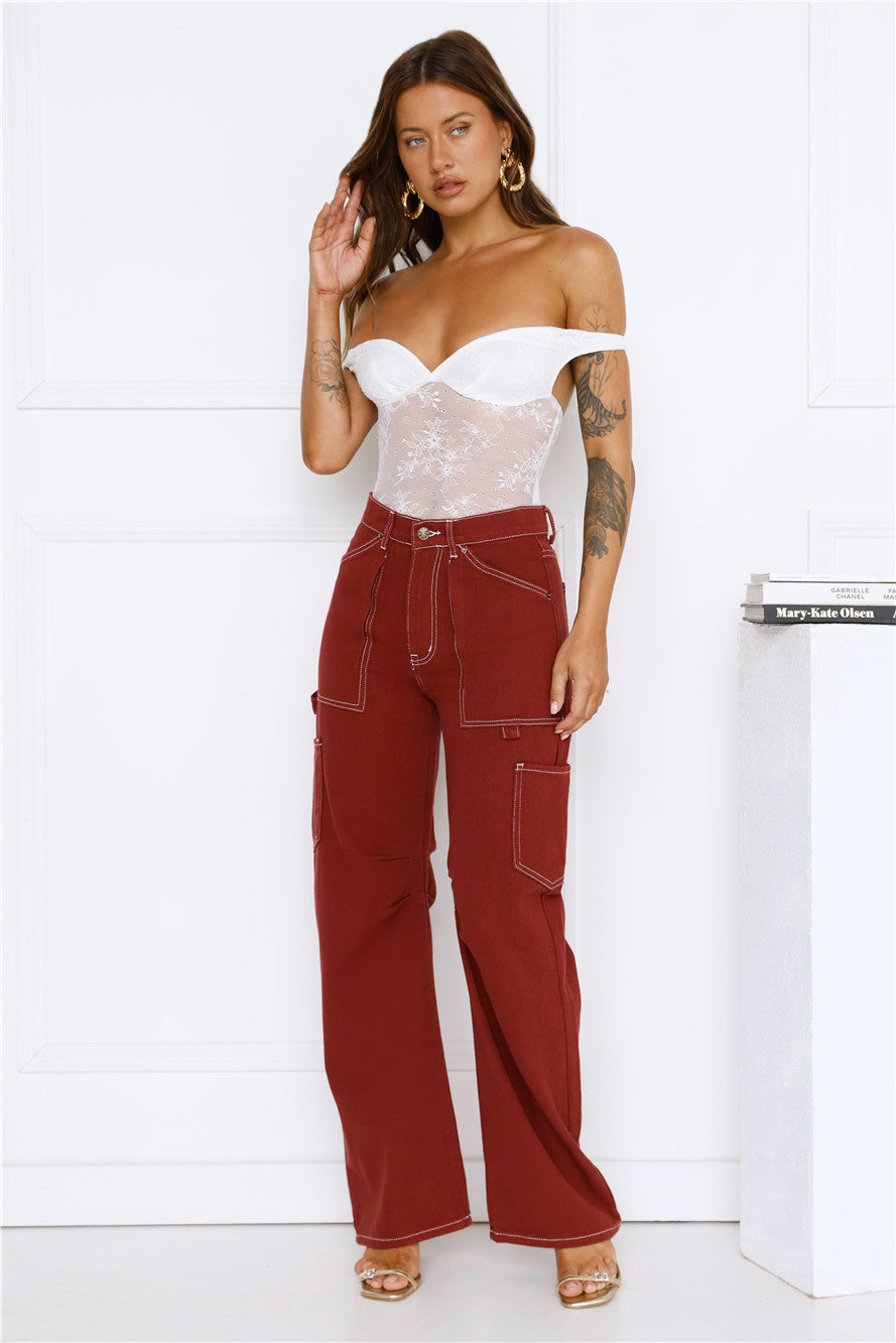 Vibes Of The Night Lace Bodysuit White