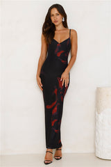 Love Based Mesh Maxi Dress Black